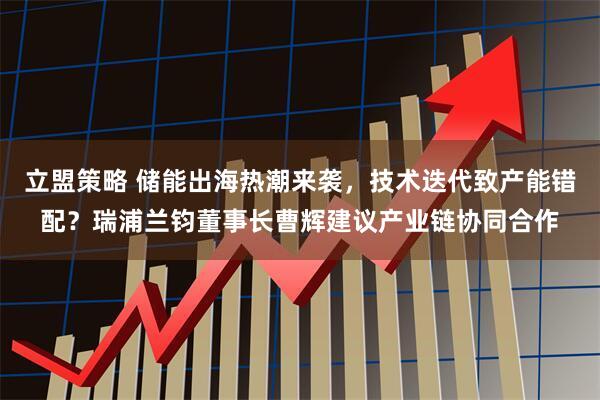 立盟策略 储能出海热潮来袭，技术迭代致产能错配？瑞浦兰钧董事长曹辉建议产业链协同合作